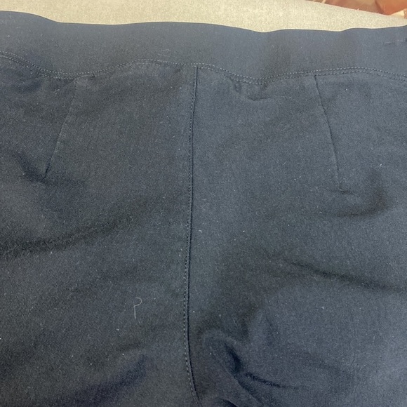 Lilly Pulitzer Gia SZ 4 Woven Leggings Black Elastic Waist Full-Length Pant Chic - Picture 10 of 10